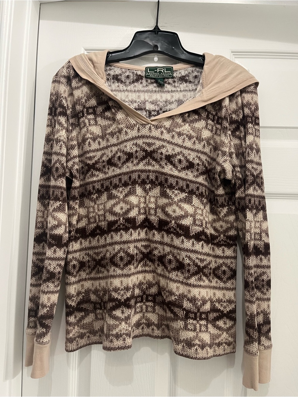 Lauren Active Ralph Lauren Fair Isle Hooded Fleece Pullover